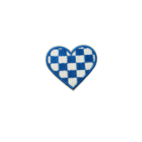 Blue and White Heart