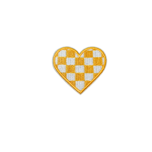 Yellow and White Heart