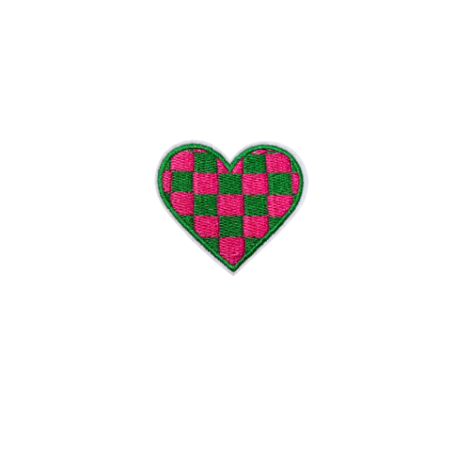 Green and Pink Heart